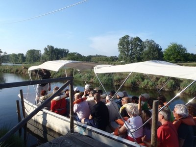 Bootsfahrt in der Saline, naturalistische Route